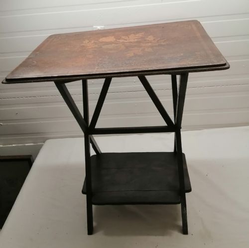 19c folk art pine table - CATEGORY: ANTIQUE TABLES - DATED 1890