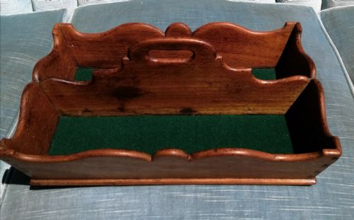georgian mahogany cutlery tray - CATEGORY: ANTIQUE MISCELLANEOUS - DATED GEORGIAN