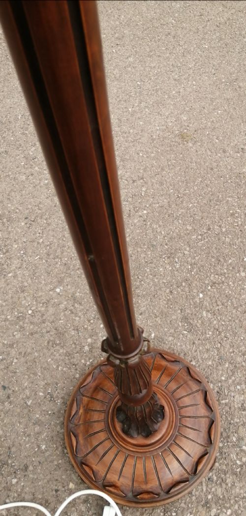 ANTIQUE ITALIAN WALNUT STANDARD LAMP - ADDITIONAL PHOTO 1