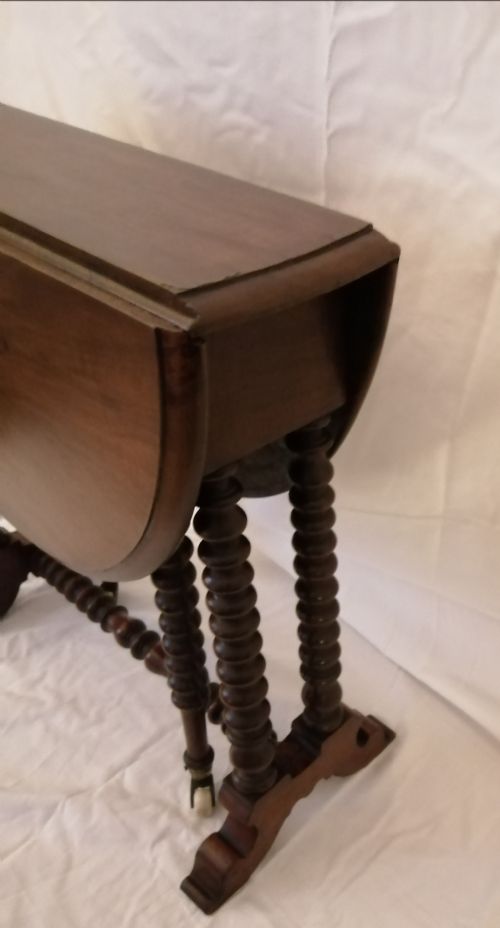 VICTORIAN WALNUT BABY SUTHERLAND TABLE - ADDITIONAL PHOTO 4