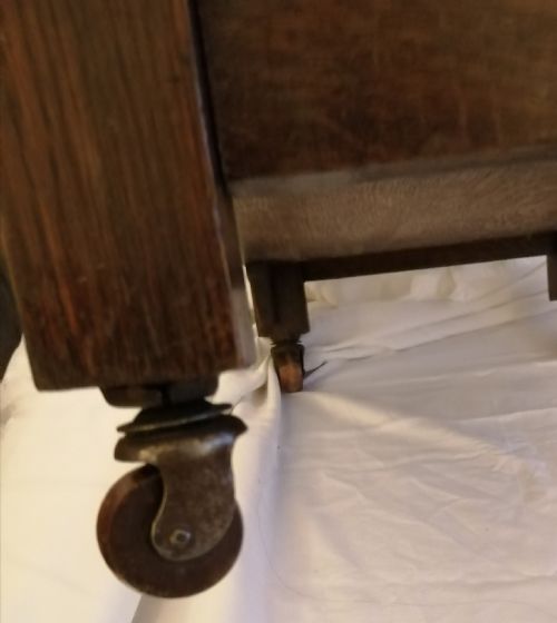 LIBERTY ART'S AND CRAFTS OAK OPEN BOOKCASE - ADDITIONAL PHOTO 1