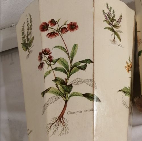ATTRACTIVE PAIR OF WOODEN BOTANICAL PAPER BINS - ADDITIONAL PHOTO 16