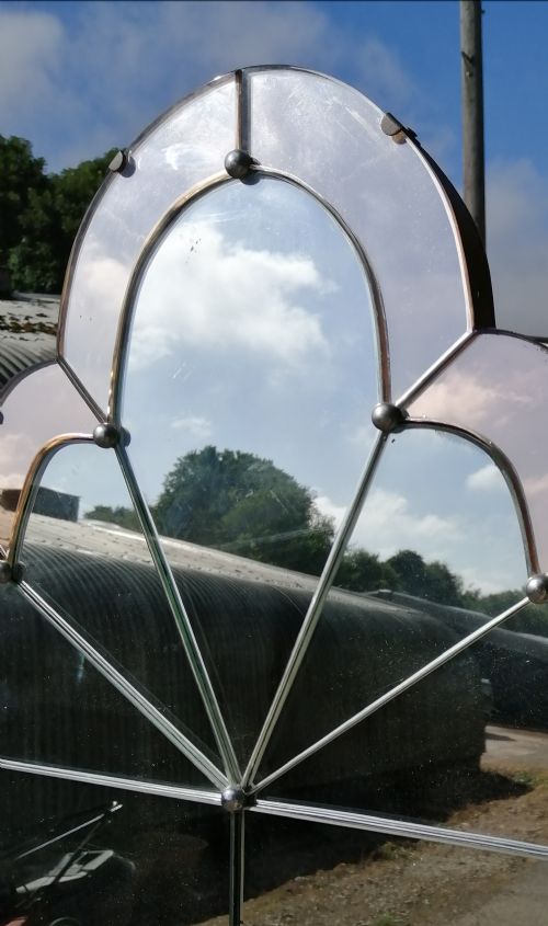 A FINE 5FT ART DECO MIRROR - ADDITIONAL PHOTO 5