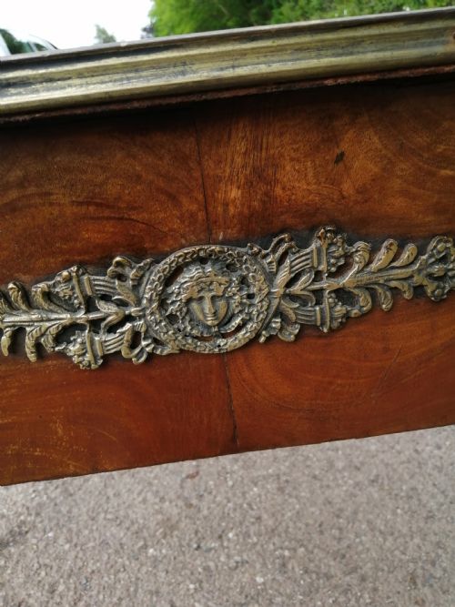 ANTIQUE FRENCH WALNUT WRITING TABLE - ADDITIONAL PHOTO 4