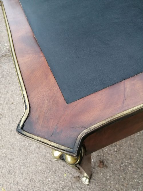 ANTIQUE FRENCH WALNUT WRITING TABLE - ADDITIONAL PHOTO 5