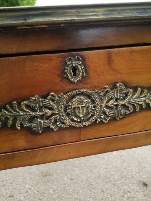 ANTIQUE FRENCH WALNUT WRITING TABLE - ADDITIONAL PHOTO 9