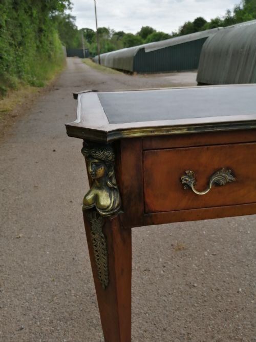 ANTIQUE FRENCH WALNUT WRITING TABLE - ADDITIONAL PHOTO 14