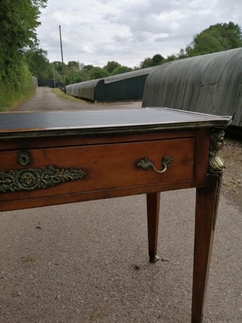 ANTIQUE FRENCH WALNUT WRITING TABLE - ADDITIONAL PHOTO 17