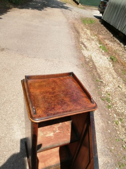 VICTORIAN WALNUT BEDSIDE CABINET - ADDITIONAL PHOTO 2