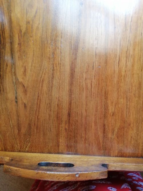 VICTORIAN WALNUT BUTLER'S TRAY ON STAND - ADDITIONAL PHOTO 11