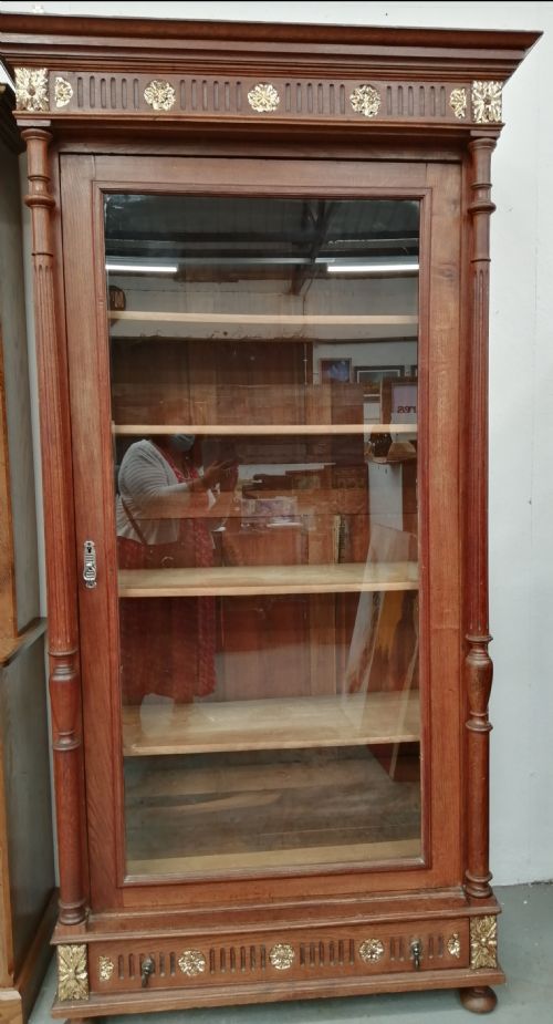 antique french bookcasecabinet - CATEGORY: ANTIQUE BOOKCASES - DATED 19TH CENTURY