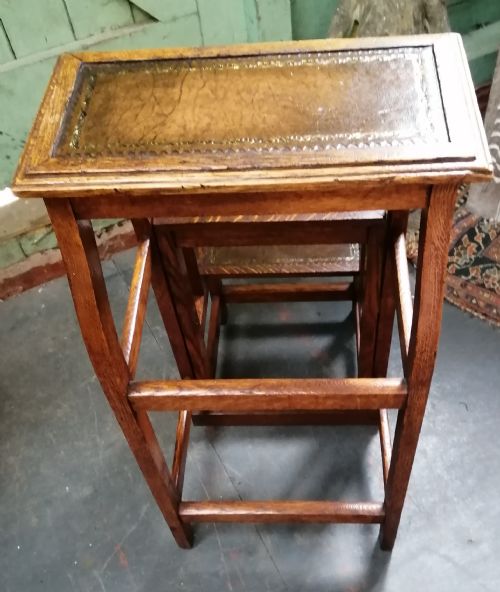 ANTIQUE OAK FOLDING LIBRARY STEPS - ADDITIONAL PHOTO 5