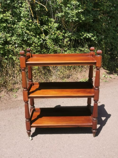19c william 1v 3 teir mahogany buffet - CATEGORY: ANTIQUE SIDEBOARDS - DATED 19TH CENTURY