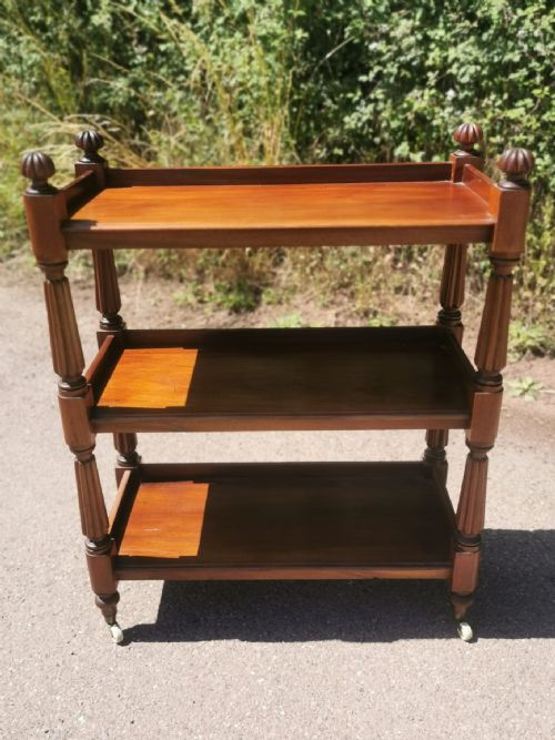 19C WILLIAM 1V 3 TEIR MAHOGANY BUFFET - ADDITIONAL PHOTO 2