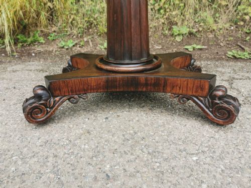 REGENCY ROSEWOOD CARD TABLE - ADDITIONAL PHOTO 3