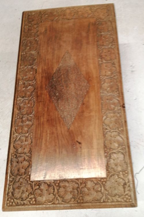 AN INDIAN HARDWOOD TEACOFFEE TABLE - ADDITIONAL PHOTO 3