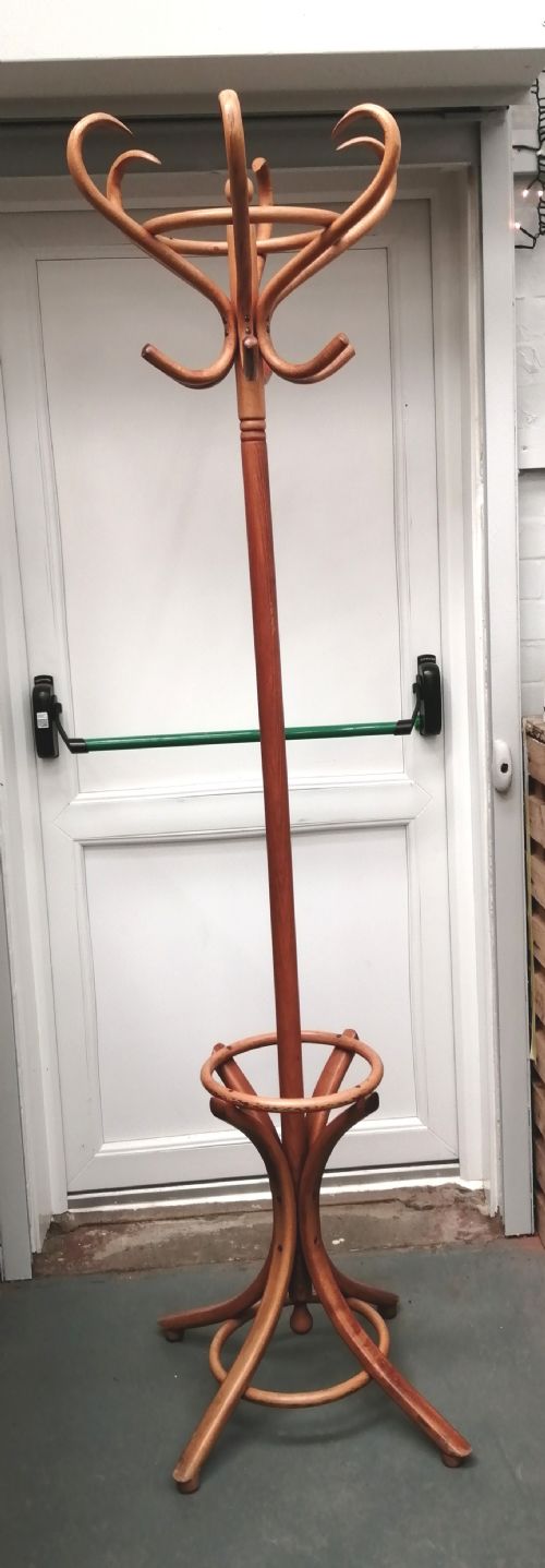 antique golden beech bentwood hat stand - CATEGORY: ANTIQUE FURNITURE - DATED 1920