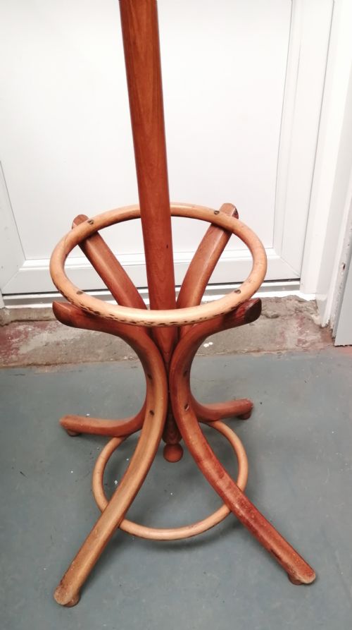 ANTIQUE GOLDEN BEECH BENTWOOD HAT STAND - ADDITIONAL PHOTO 3