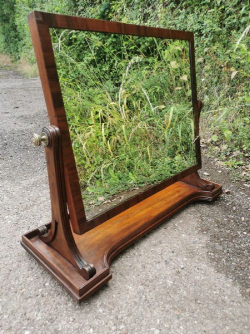 regency mahogany dressing toilet mirror by gillows - CATEGORY: ANTIQUE MIRRORS - DATED REGENCY
