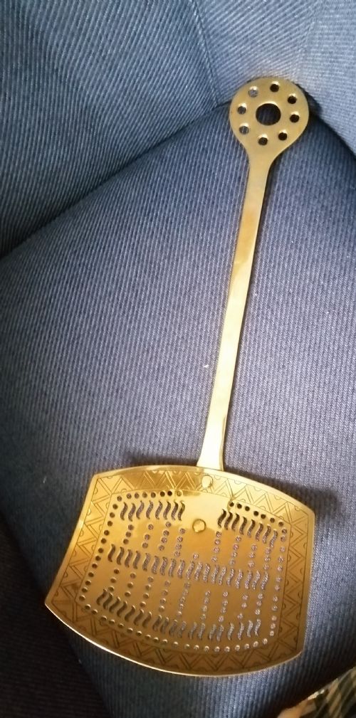 GEORGIAN BRASS SKIMMER - ADDITIONAL PHOTO 1