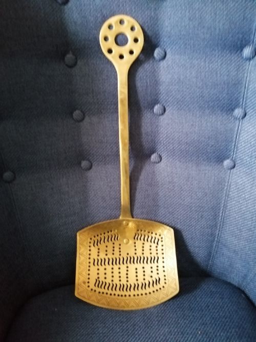 GEORGIAN BRASS SKIMMER - ADDITIONAL PHOTO 4