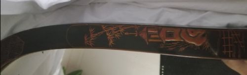 19C CHINOISERIE LACQUER EASEL MIRROR - ADDITIONAL PHOTO 4