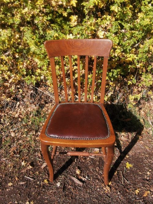 antique oak desk chair - CATEGORY: ANTIQUE CHAIRS - DATED 1910