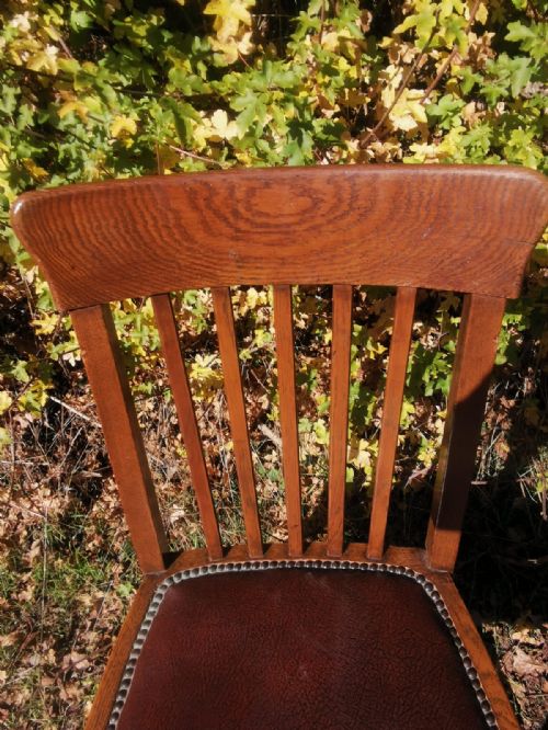 ANTIQUE OAK DESK CHAIR - ADDITIONAL PHOTO 1