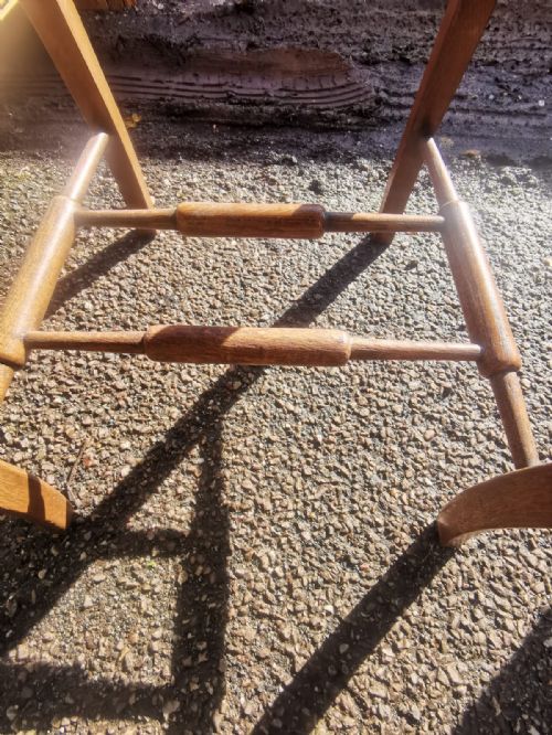ANTIQUE OAK DESK CHAIR - ADDITIONAL PHOTO 4