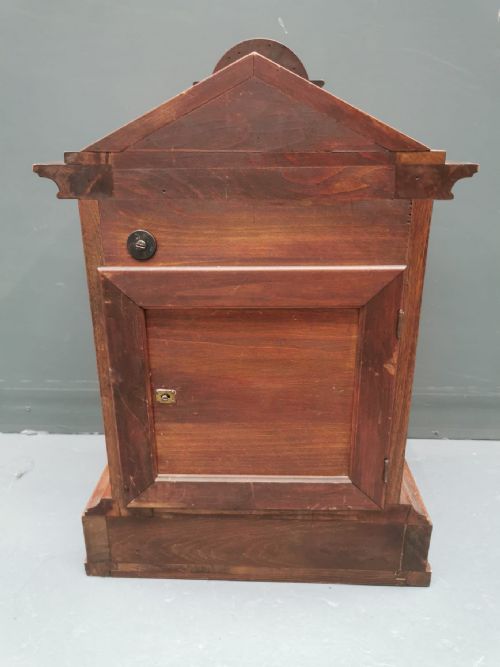 ANTIQUE GERMAN WALNUT BRACKET CLOCK - ADDITIONAL PHOTO 3