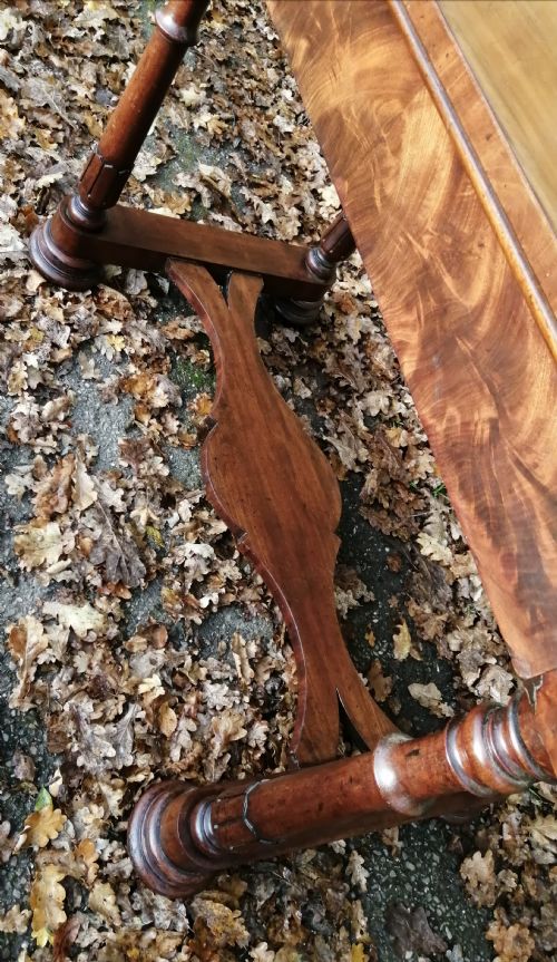 WILLIAM 4TH FLAME MAHOGANY HALLCONSOLE TABLE - ADDITIONAL PHOTO 1