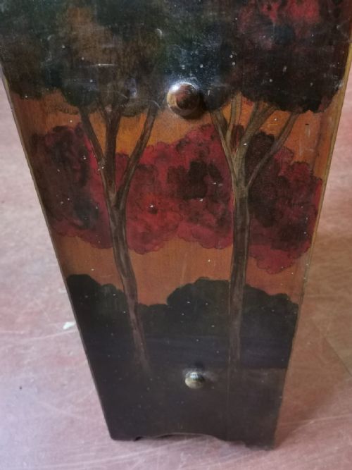 AUSTRIAN ART NOUVEAU PAINTED CABINETCUPBOARD - ADDITIONAL PHOTO 2