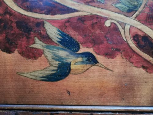 AUSTRIAN ART NOUVEAU PAINTED CABINETCUPBOARD - ADDITIONAL PHOTO 4