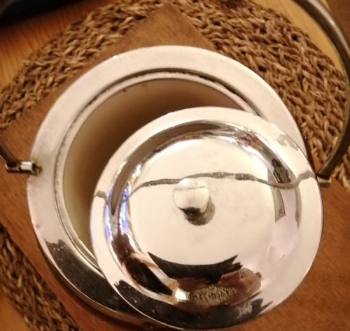 AN ANTIQUE OAK BISCUIT BARREL - ADDITIONAL PHOTO 6