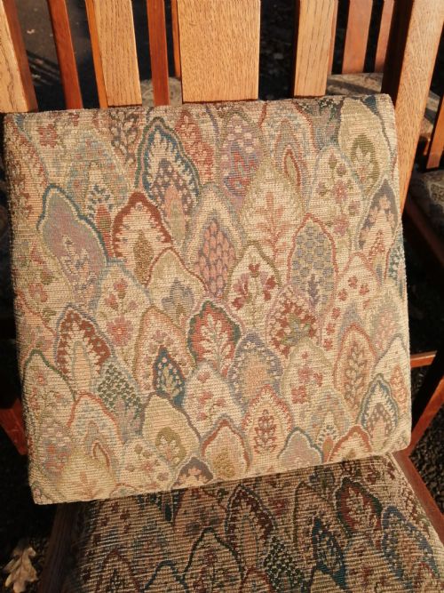 SET OF 8 OAK ART'S AND CRAFTS CHAIRS - ADDITIONAL PHOTO 3