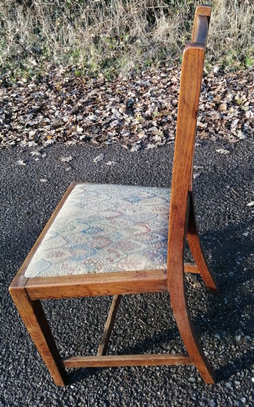 SET OF 8 OAK ART'S AND CRAFTS CHAIRS - ADDITIONAL PHOTO 6