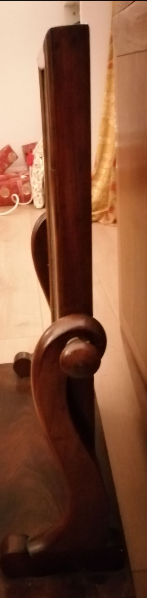 VICTORIAN SWING MIRROR IN MAHOGANY - ADDITIONAL PHOTO 5