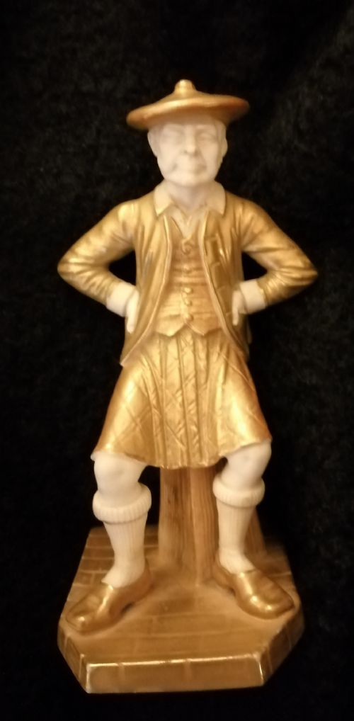 TWO ROYAL WORCESTER FIGURES DEPICTING A SCOTS MAN AND YANKY FROM COUNTRYS OF THE WORLD SERIES - ADDITIONAL PHOTO 6
