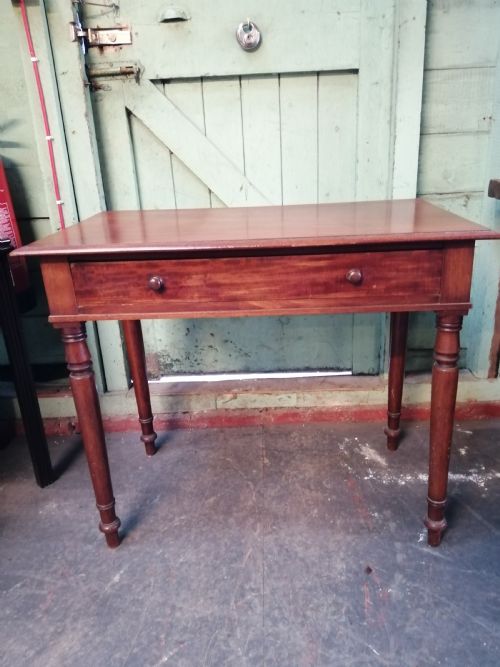 VICTORIAN SINGLE DRAWER SIDEWRITING TABLE - ADDITIONAL PHOTO 1
