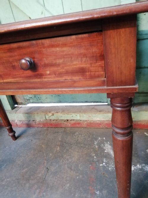 VICTORIAN SINGLE DRAWER SIDEWRITING TABLE - ADDITIONAL PHOTO 2