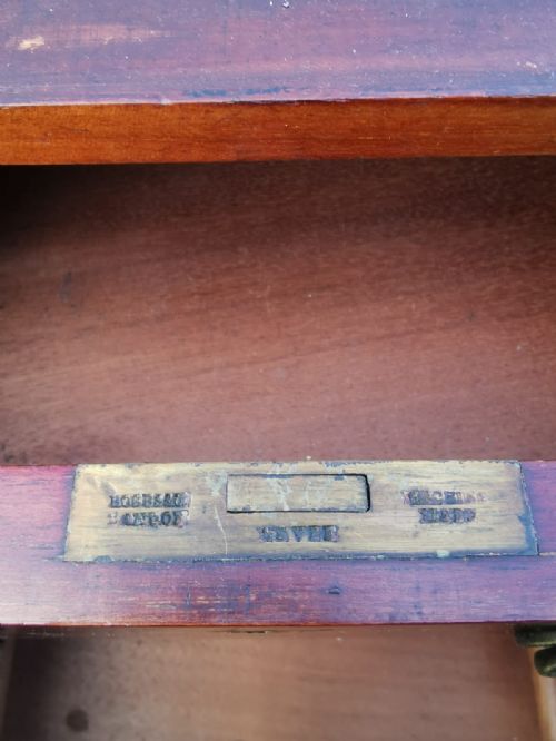 VICTORIAN SOLID MAHOGANY 3 PART DESK - ADDITIONAL PHOTO 3