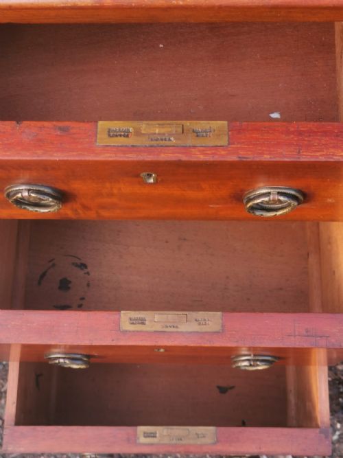 VICTORIAN SOLID MAHOGANY 3 PART DESK - ADDITIONAL PHOTO 5