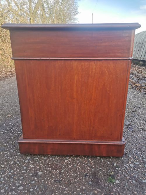 VICTORIAN SOLID MAHOGANY 3 PART DESK - ADDITIONAL PHOTO 8