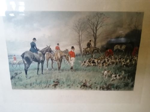 ANTIQUE SET OF 4 HUNTING PRINTS BY ARTHUR ACKERMANN REGENT STREET LONDON - ADDITIONAL PHOTO 4