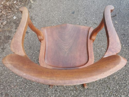 ATTRACTIVE VICTORIAN WALNUT OFFICEDESK CHAIR - ADDITIONAL PHOTO 3