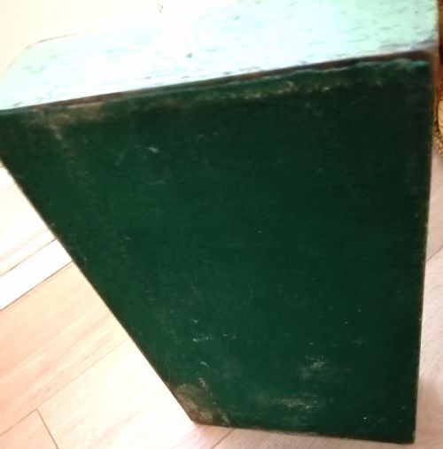 ANTIQUE ORIGINAL GREEN PAINTED CUTLERY TRAY - ADDITIONAL PHOTO 5
