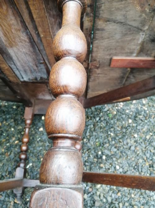 LARGE 17C OAK GATELEG TABLE - ADDITIONAL PHOTO 3