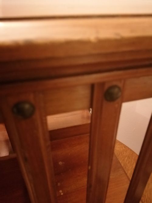 AN EDWARDIAN TABLE TOP MAHOGANY REVOLVING BOOKCASE - ADDITIONAL PHOTO 3
