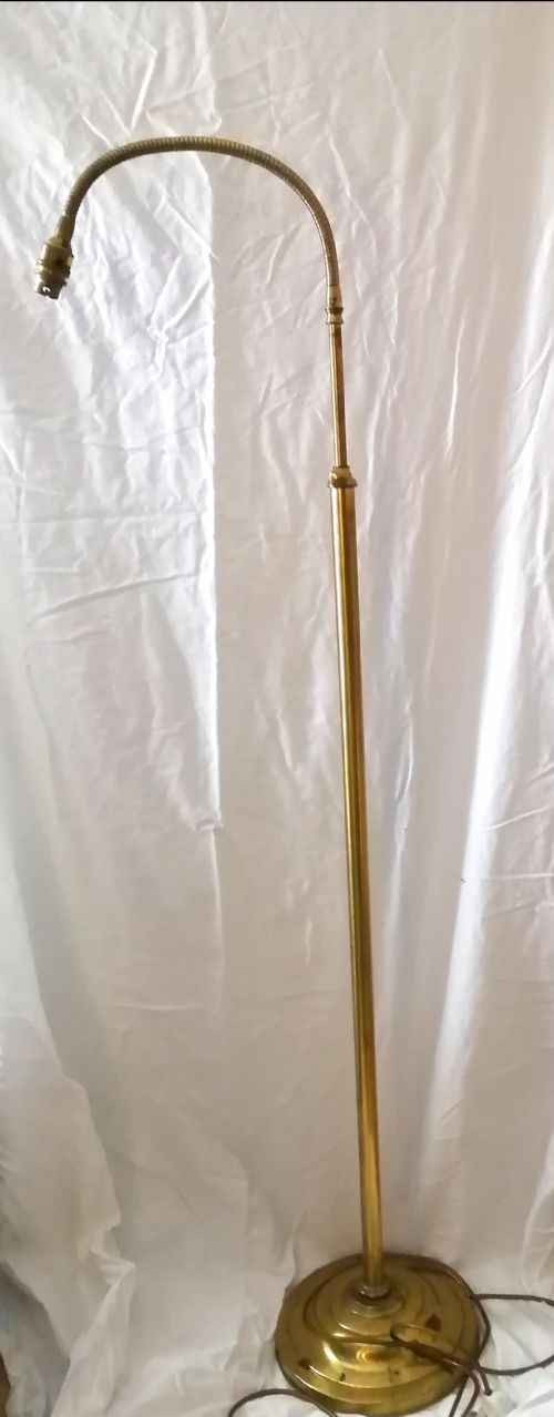 an antique adjustable standard lamp - CATEGORY: ANTIQUE LIGHTING - DATED 1930