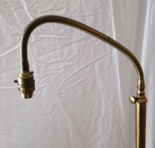 AN ANTIQUE ADJUSTABLE STANDARD LAMP - ADDITIONAL PHOTO 1